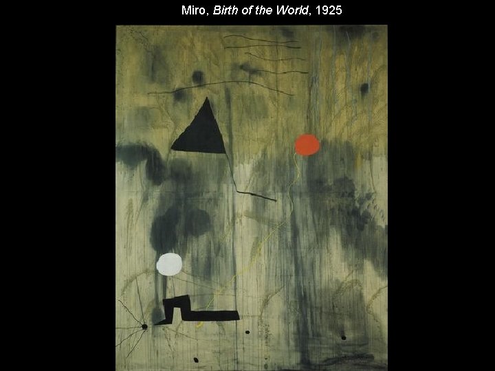 Miro, Birth of the World, 1925 