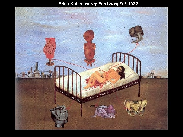 Frida Kahlo, Henry Ford Hospital, 1932 