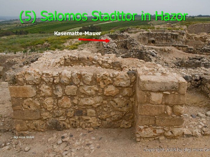 (5) Salomos Stadttor in Hazor Kasematte-Mauer digi mice Gmb. H 