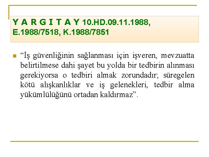 Y A R G I T A Y 10. HD. 09. 11. 1988, E.