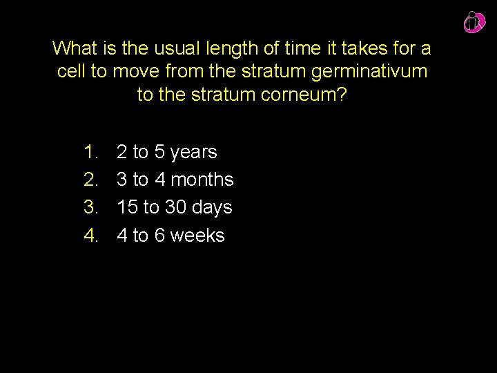 What is the usual length of time it takes for a cell to move