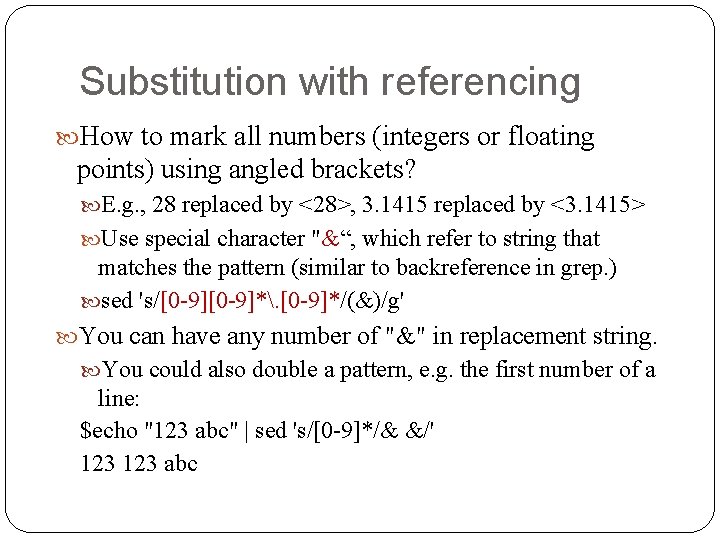 Substitution with referencing How to mark all numbers (integers or floating points) using angled