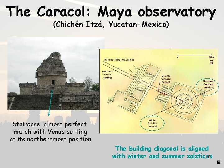 The Caracol: Maya observatory (Chichén Itzá, Yucatan-Mexico) Staircase almost perfect match with Venus setting