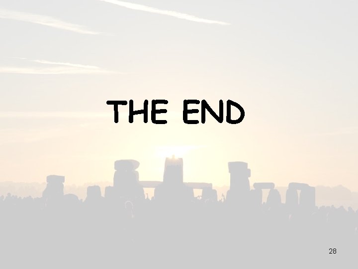 THE END 28 