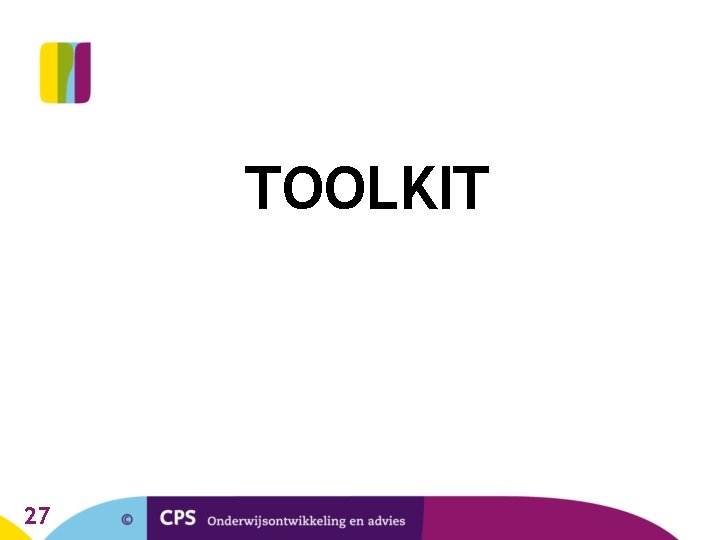 TOOLKIT 27 TOOLKIT 27