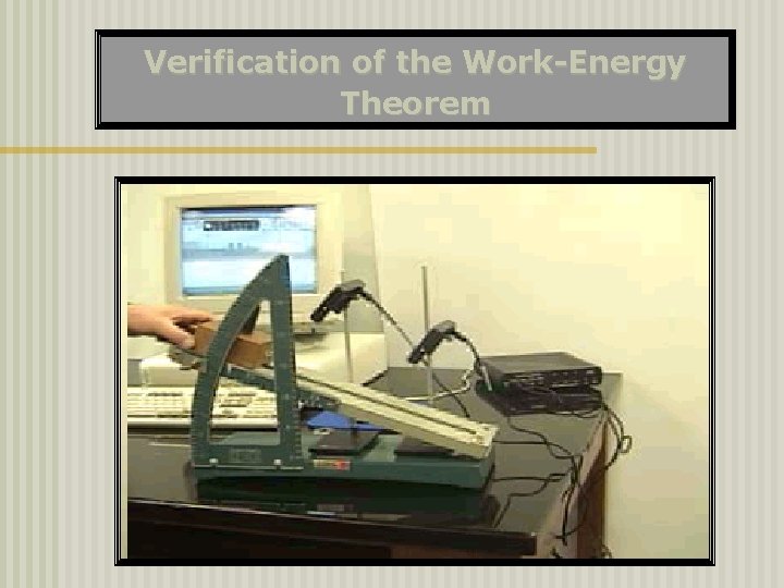 Verification of the Work-Energy Theorem 