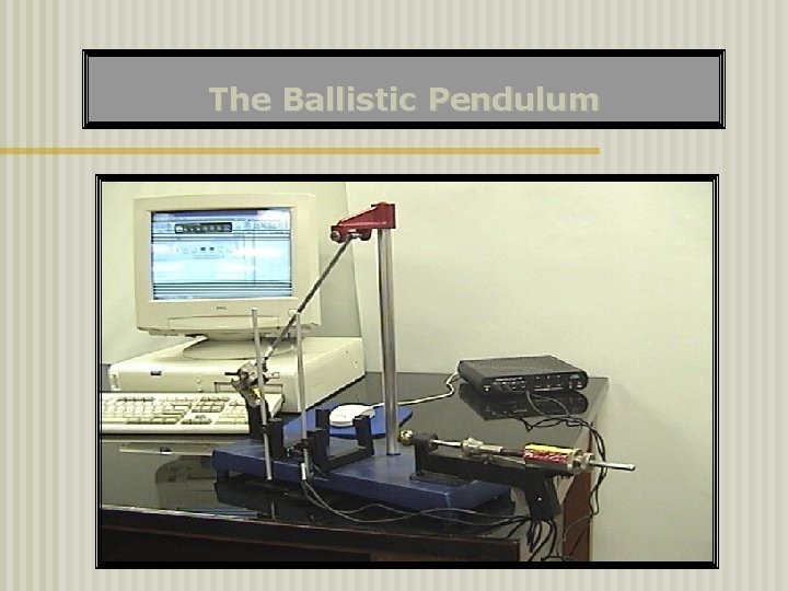 The Ballistic Pendulum 