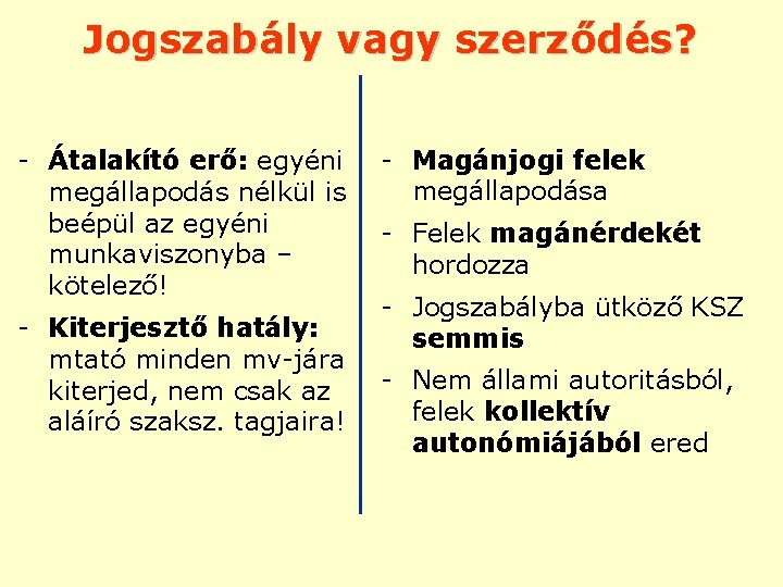 Jogszabály vagy szerződés? - Átalakító erő: egyéni megállapodás nélkül is beépül az egyéni munkaviszonyba