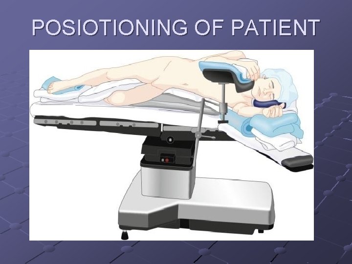 POSIOTIONING OF PATIENT 