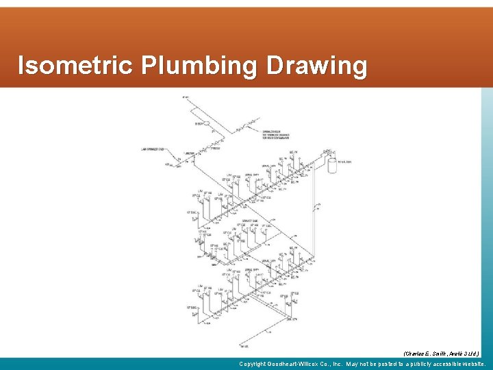 Isometric Plumbing Drawing (Charles E. Smith, Areté 3 Ltd. ) Copyright Goodheart-Willcox Co. ,