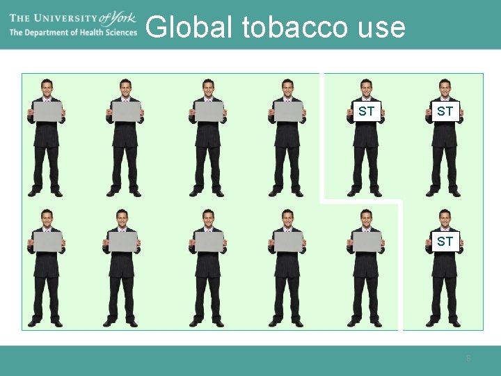 Global tobacco use ST ST ST 8 