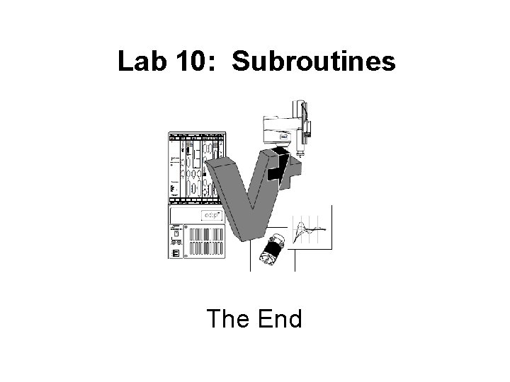 Lab 10: Subroutines The End Lab 10: Subroutines The End