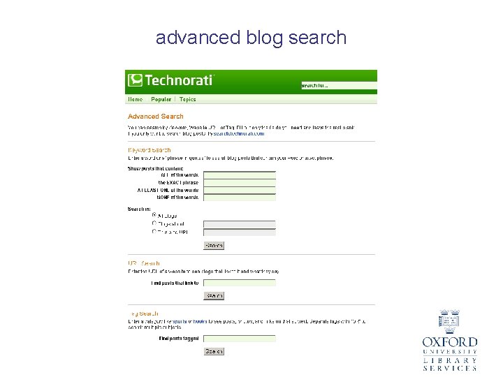 advanced blog search 