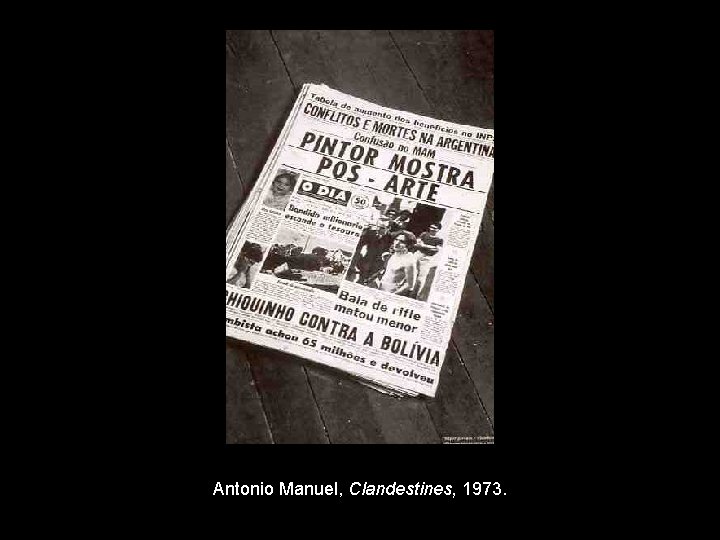 Antonio Manuel, Clandestines, 1973. 
