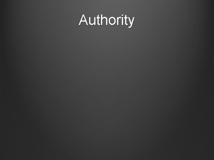 Authority 