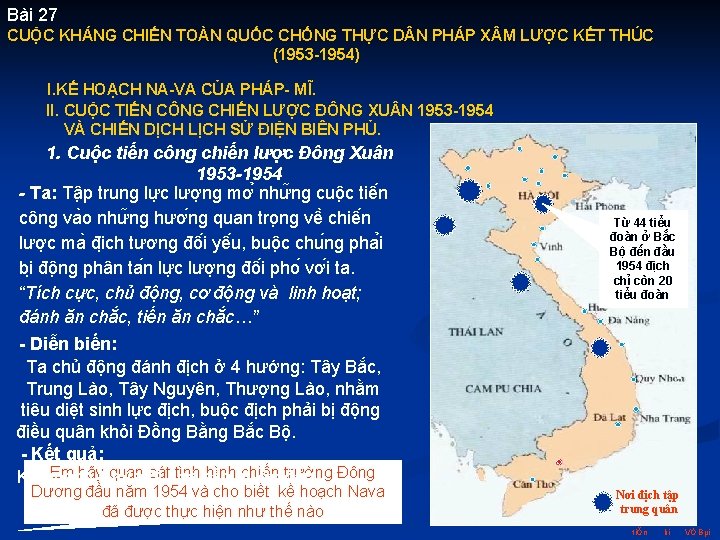 Bài 27 CUỘC KHÁNG CHIẾN TOÀN QUỐC CHỐNG THỰC D N PHÁP X M