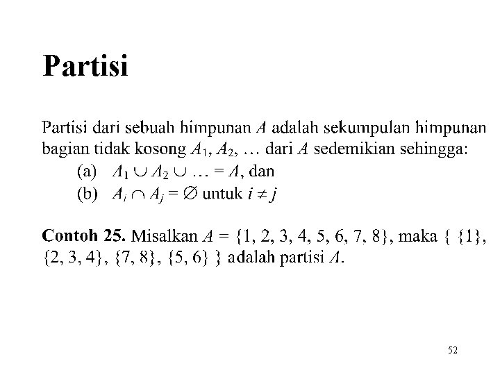 Partisi 52 