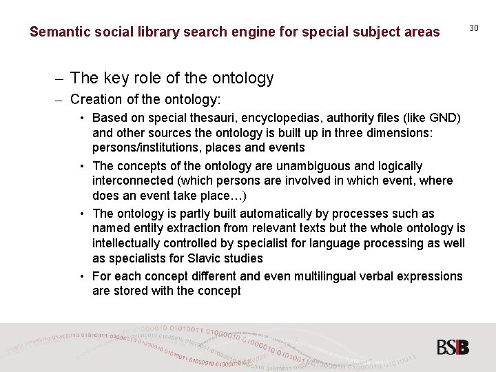 Semantic social library search engine for special subject areas – The key role of