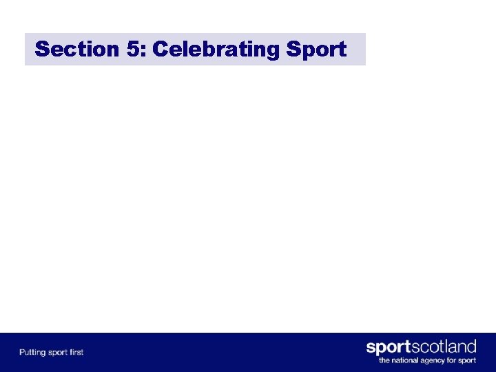 Section 5: Celebrating Sport 