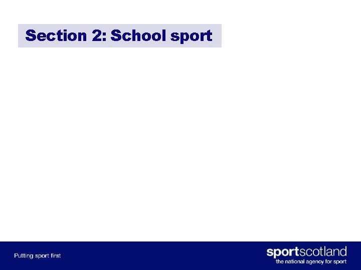 Section 2: School sport 