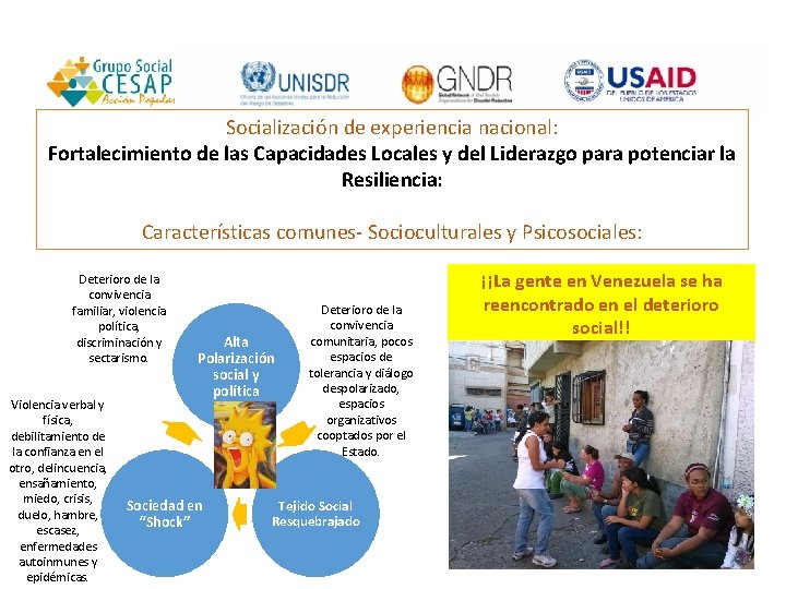 Socialización de experiencia nacional: Fortalecimiento de las Capacidades Locales y del Liderazgo para potenciar