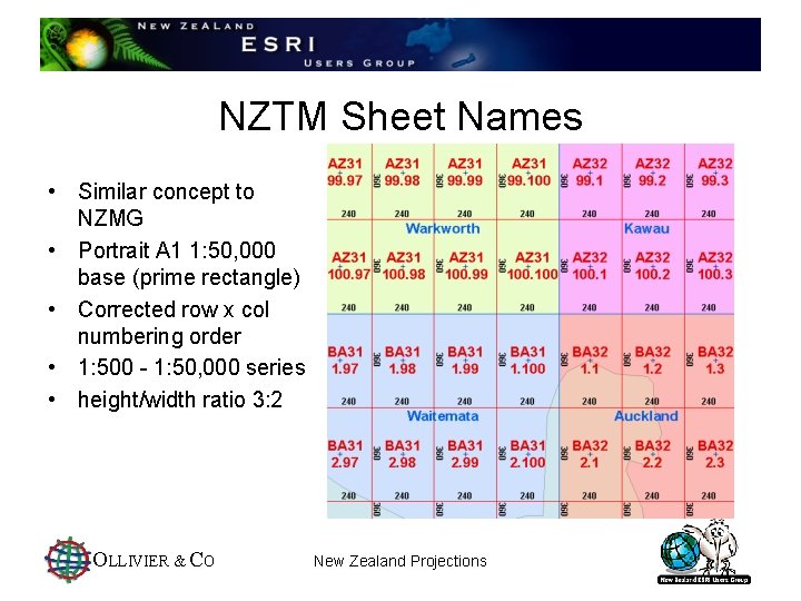 NZTM Sheet Names • Similar concept to NZMG • Portrait A 1 1: 50,