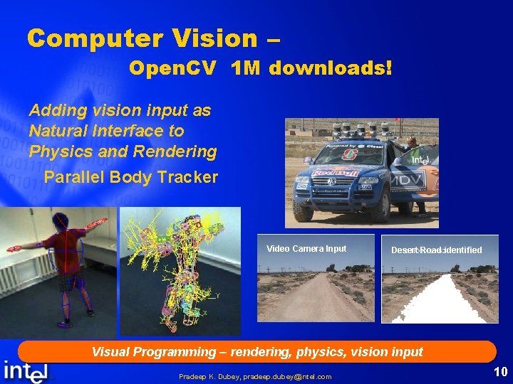 Computer Vision – Open. CV 1 M downloads! Adding vision input as Natural Interface