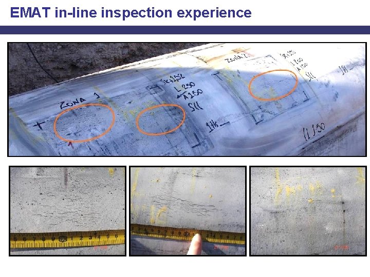 EMAT in-line inspection experience 