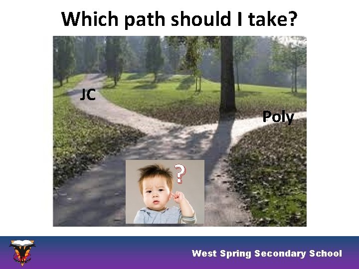 Which path should I take? JC Poly ? West Spring Secondary School 