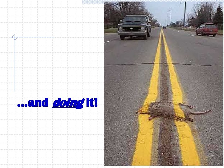 …and doing it! 