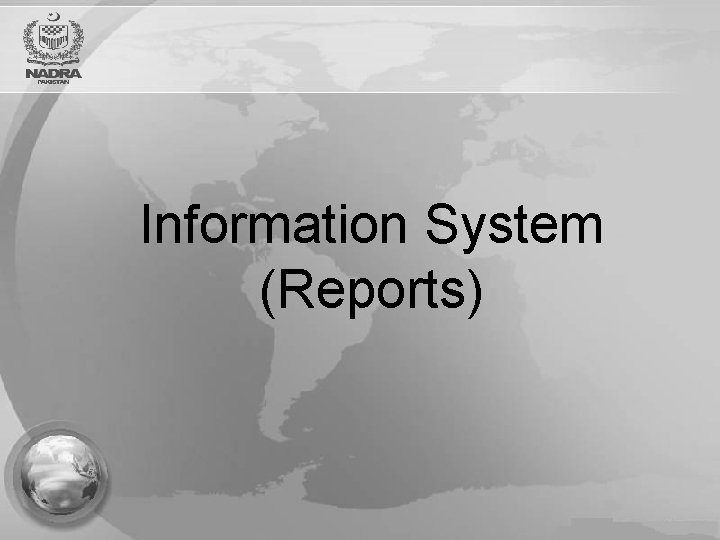 Information System (Reports) 