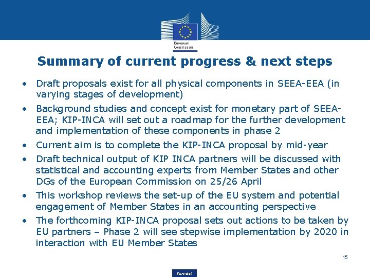Summary of current progress & next steps • Draft proposals exist for all physical