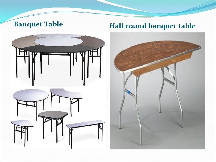 Banquet Table Half round banquet table 