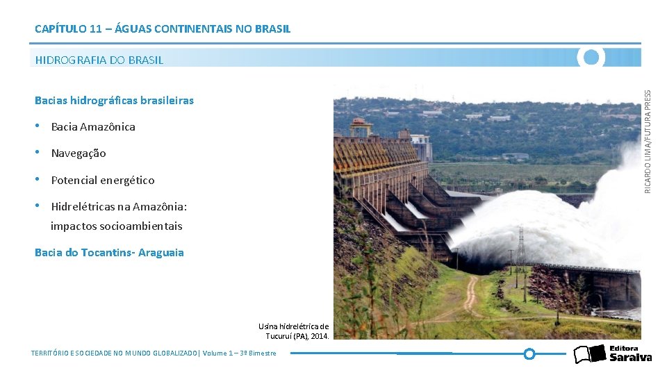 CAPÍTULO 11 – ÁGUAS CONTINENTAIS NO BRASIL RICARDO LIMA/FUTURA PRESS HIDROGRAFIA DO BRASIL Bacias