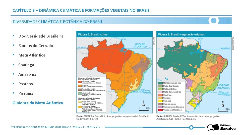 CAPÍTULO 9 – DIN MICA CLIMÁTICA E FORMAÇÕES VEGETAIS NO BRASIL DIVERSIDADE CLIMÁTICA E