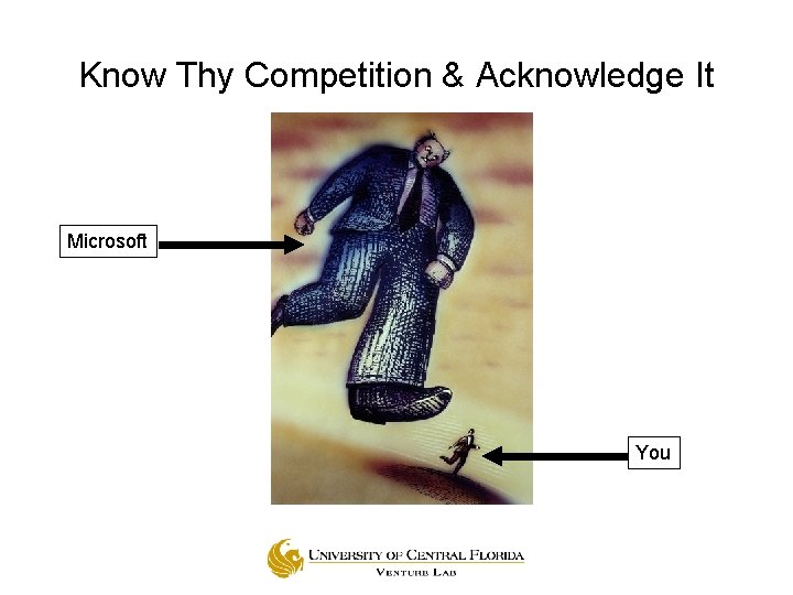 Know Thy Competition & Acknowledge It Microsoft You 