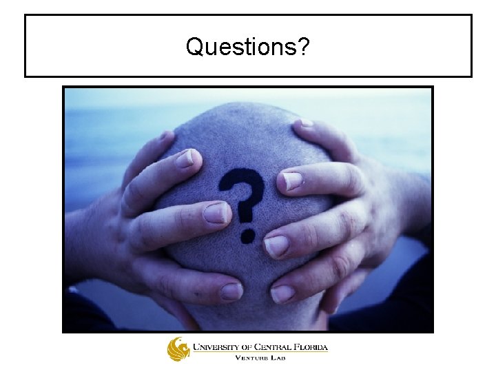 Questions? 