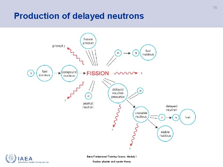 76 Production of delayed neutrons Basic Professional Training Course; Module I Nuclear physics and