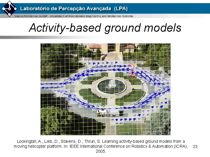 Activity-based ground models Lookingbill, A. , Lieb, D. , Stavens, D. , Thrun, S.