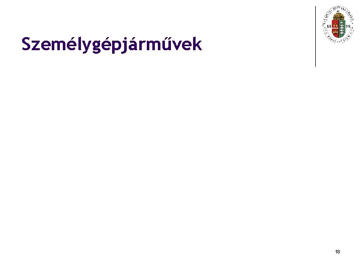 Személygépjárművek 18 