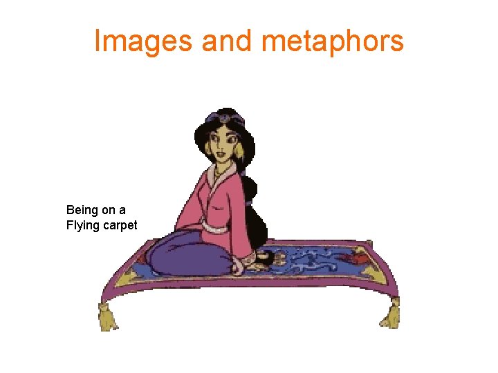 Images and metaphors Being on a Flying carpet 