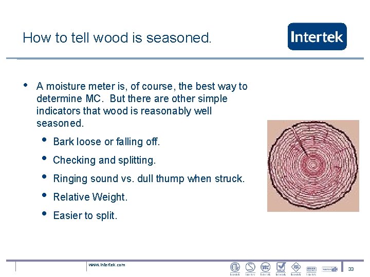 How to tell wood is seasoned. • A moisture meter is, of course, the