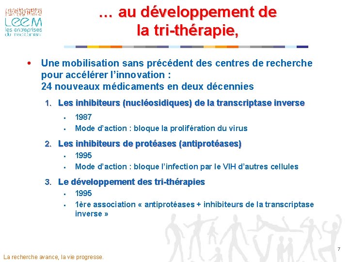 … au développement de la tri-thérapie, Une mobilisation sans précédent des centres de recherche