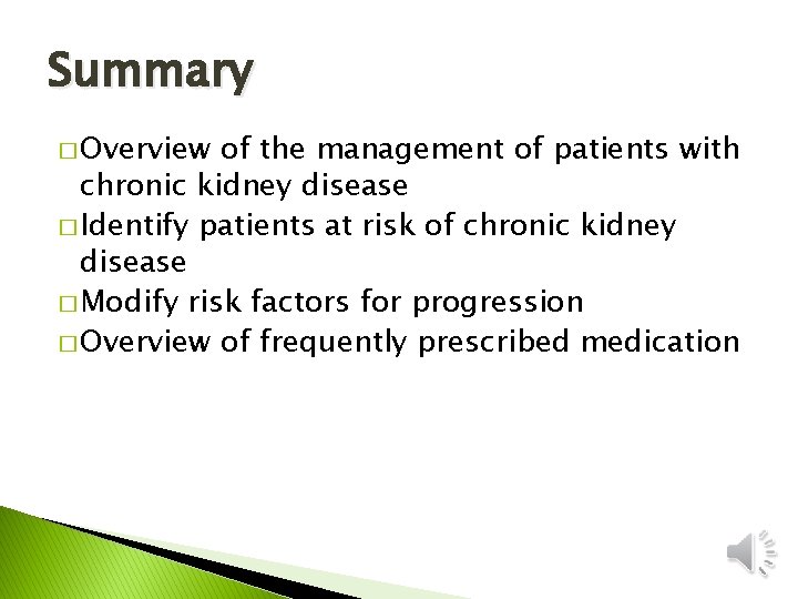 Chronic kidney disease and predialysis Renal Pharmacy Beginners