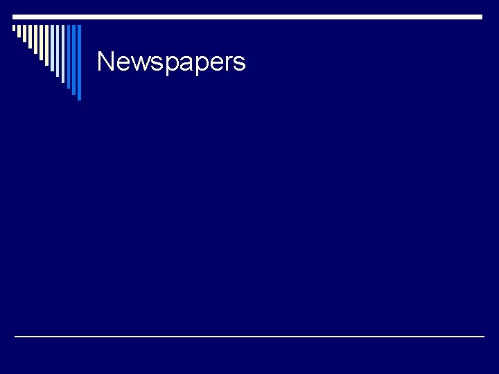 Newspapers 