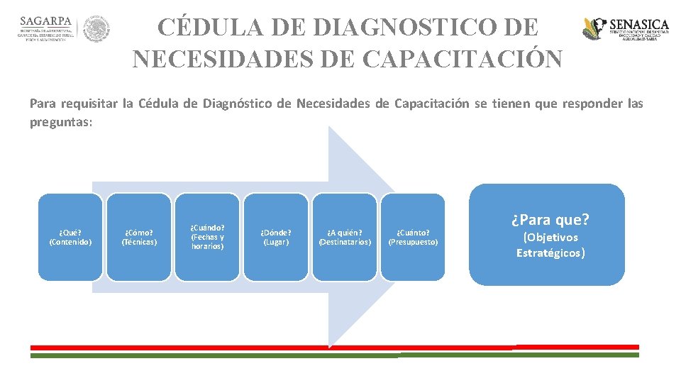 CÉDULA DE DIAGNOSTICO DE NECESIDADES DE CAPACITACIÓN Para requisitar la Cédula de Diagnóstico de