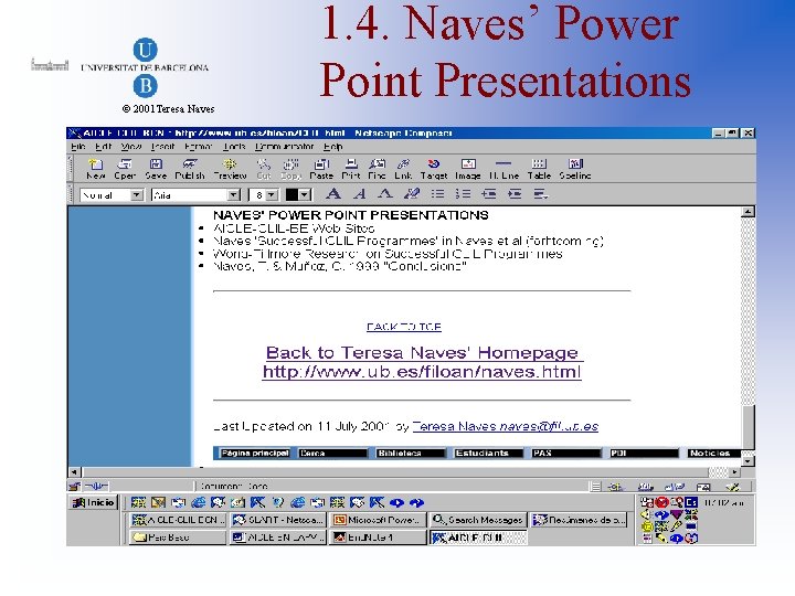 © 2001 Teresa Naves 1. 4. Naves’ Power Point Presentations 