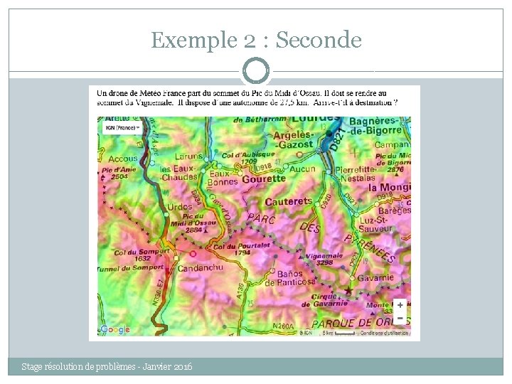 Exemple 2 : Seconde Stage résolution de problèmes - Janvier 2016 