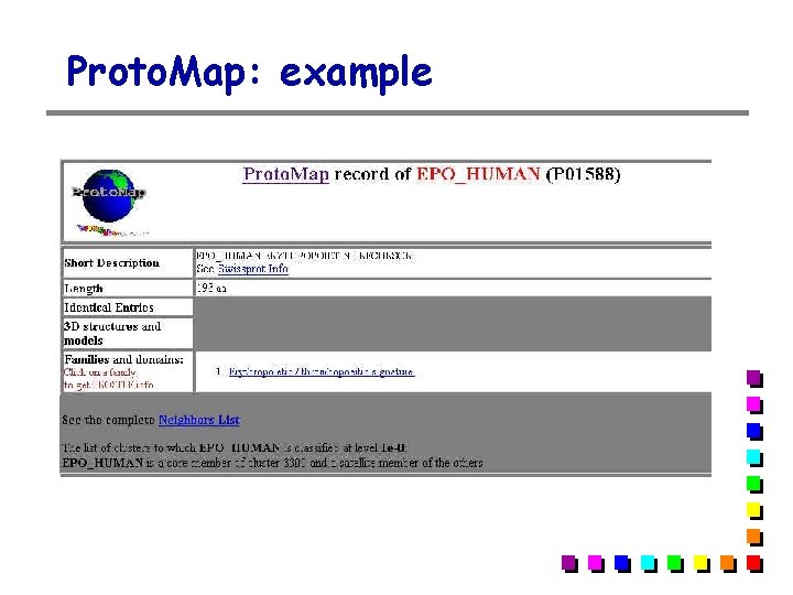 Proto. Map: example Proto. Map: example