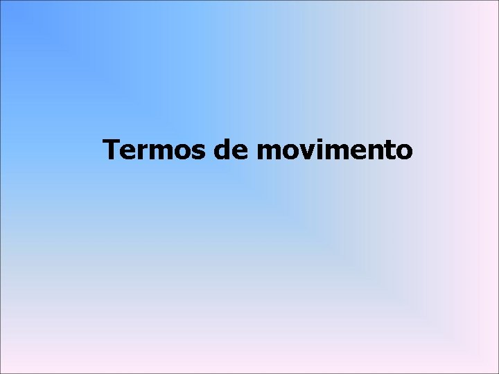 Termos de movimento 